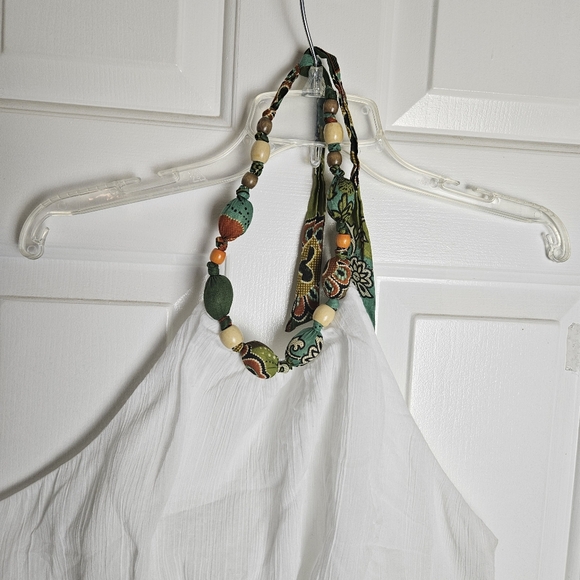 Robbie Bee Women Striking White Sundress Size 14 - Picture 3 of 15